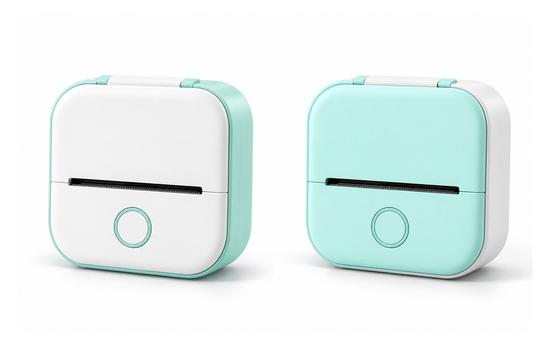 Dandelo mini printer in mint: color trim and full color